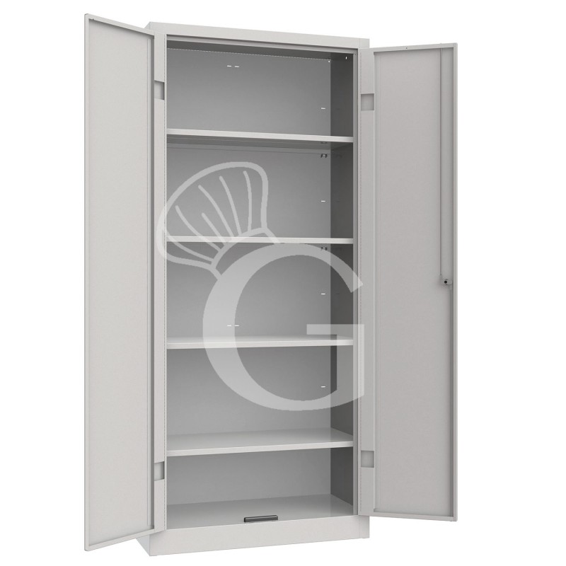 Armario multiuso monobloque, 800x400x1800 mm color estándar RAL 7035