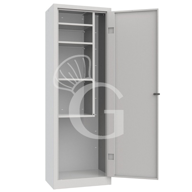 Armario escobero monobloque , color estándar RAL 7035