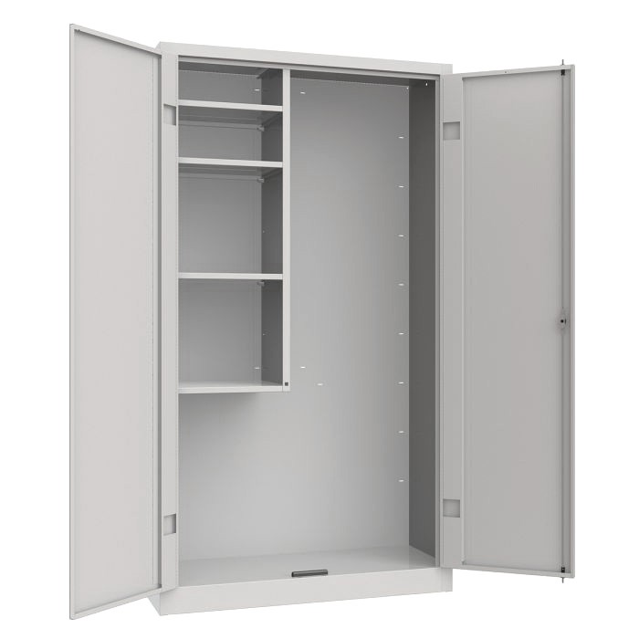 Armario portafregonas monobloque – 1000×400×1800 mm – Color estándar RAL 7035