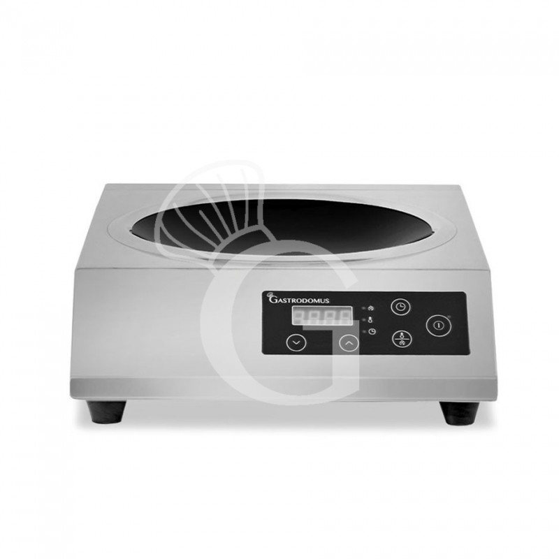 Wok de inducción con 1 zona de cocción y 3,5 KW de potencia