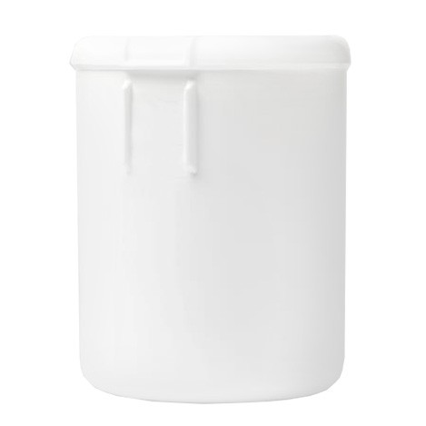 Carapina de polietileno blanco H 247 mm diámetro 200 mm capacidad 6 L