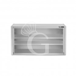 Armario de pared inox con 1 estante, L 1000 mm x P 400 mm x A 800 mm