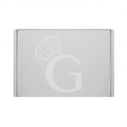Bandeja de acero inox 600 mm x 400 mm H 10 mm