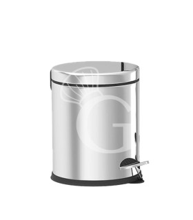 Cubo de basura pequeño de acero inoxidable, 3 LT