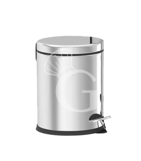 Cubo de basura pequeño de acero inoxidable, 5 LT