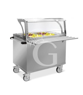 Carro neutro para la/ distribución de comidas – 820×940×1330 mm