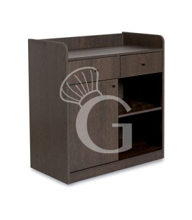 Mueble de servicio compuesto por 1 puerta, 2 cajones y 1 compartimento abierto - L 940 mm x P 480 mm x H 980 mm