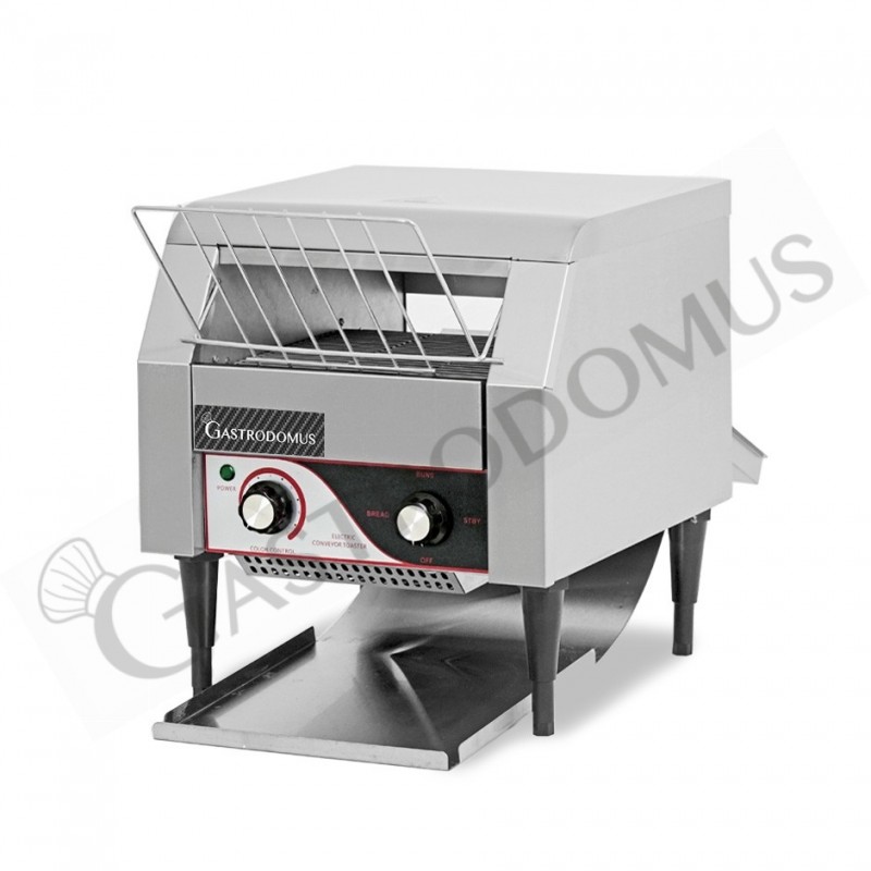 Tostadora profesional de ciclo continuo 300 unidades/h – 2,2 KW, con cajón recogemigas