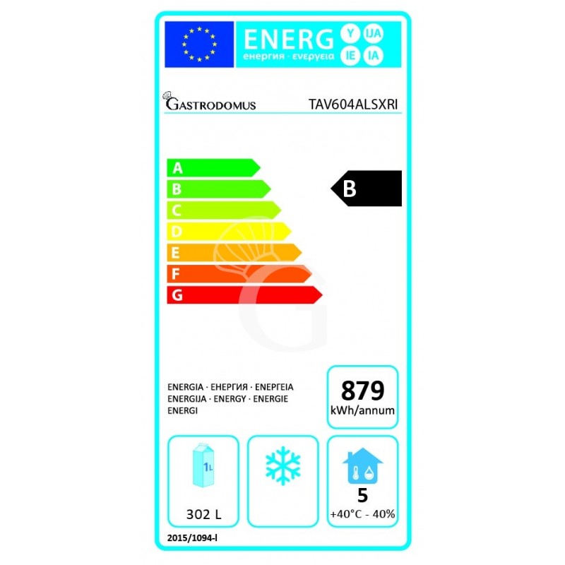 Mesa refrigerada 4 puertas, peto, prof.  600 mm 0°C/+10°C, motor a la izquierda, clase energética A