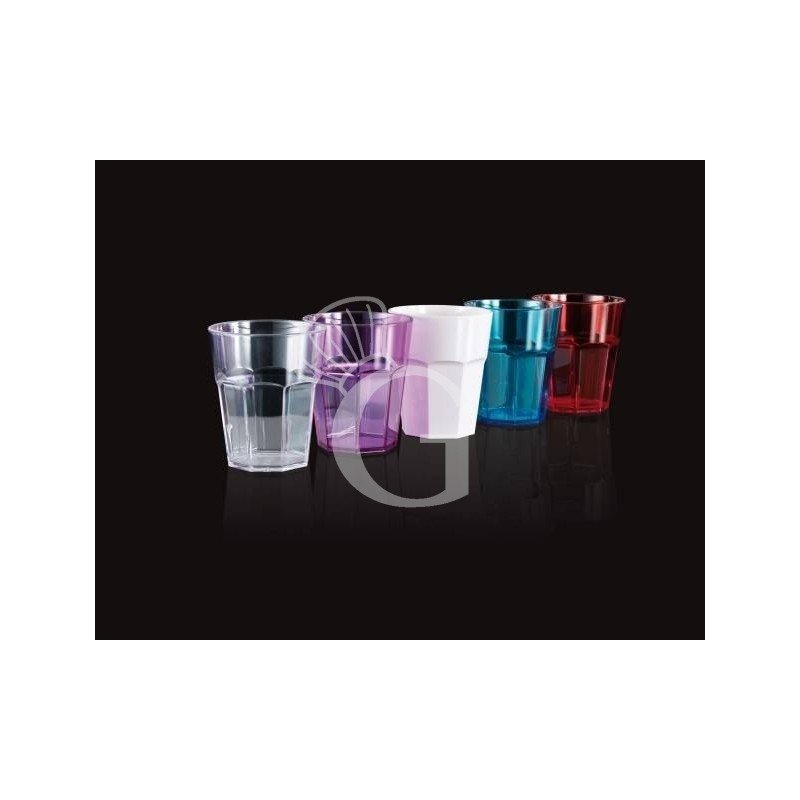 Vaso de policarbonato de colores de 60/90 mm de diámetro y H 106 mm