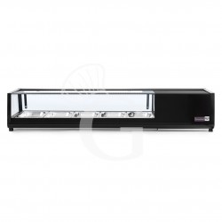 Vitrina para sushi 5 cubetas GN1/2 altura 40mm