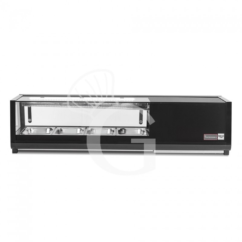 Vitrina sushi 4 cubetas GN1/3 190 W L 1175 mm x P 425 mm x H 295 mm