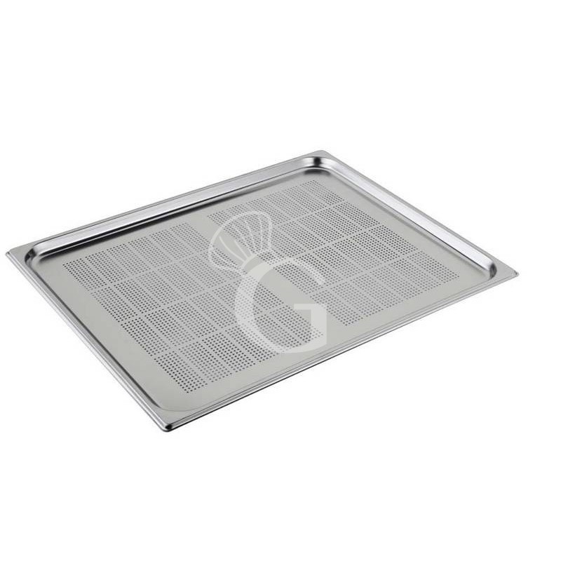 Cubeta perforada de acero inox GN 2/1 L 650 mm x P 530 mm x H 20 mm