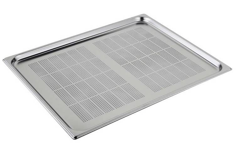 Cubeta perforada de acero inox GN 2/1 L 650 mm x P 530 mm x H 20 mm