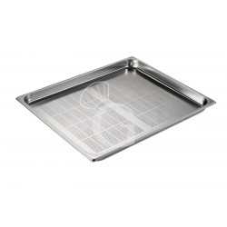 Cubeta perforada de acero inox GN 2/1 L 650 mm x P 530 mm x H 40 mm