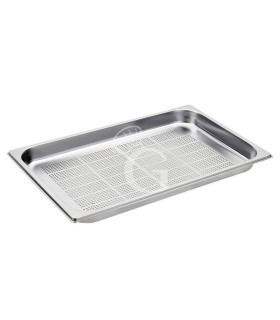 Cubeta perforada de acero inox GN 1/1 L 530 mm x P 325 mm x H 40 mm