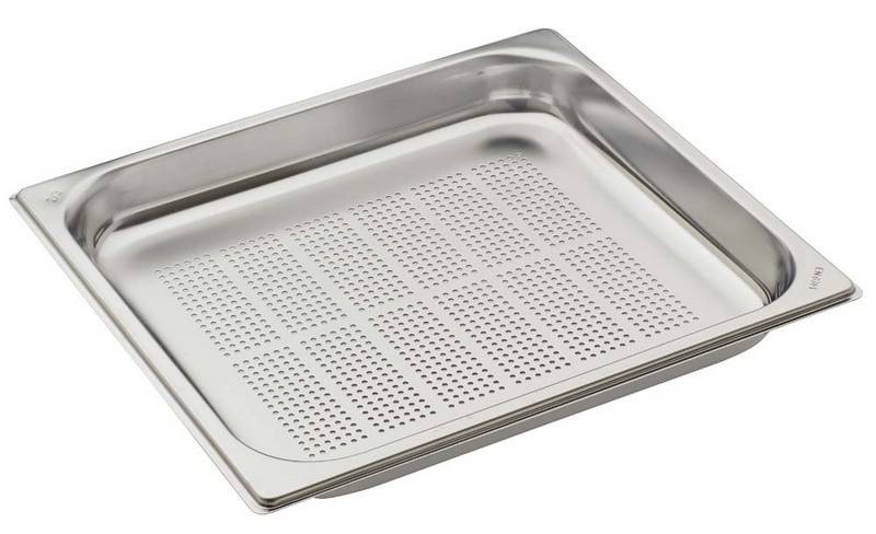 Cubeta perforada de acero inox GN 2/3 L 353 mm x P 325 mm x H 40 mm