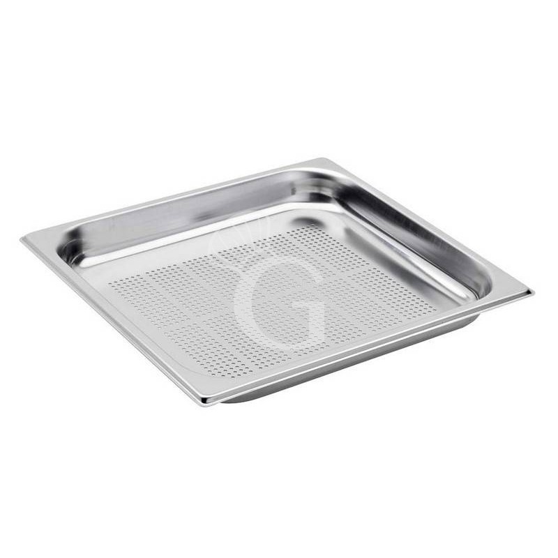 Cubeta perforada de acero inox GN 2/3 L 353 mm x P 325 mm x H 65 mm