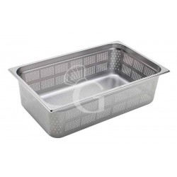 Cubeta perforada de acero inox GN 2/3 L 353mm x 325 mm x H 150 mm