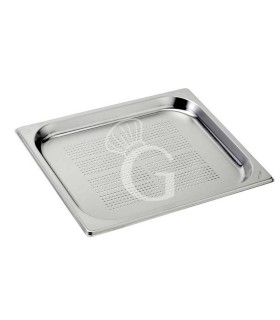 Cubeta perforada de acero inox GN1/2 L 325 mm x P 265 mm x H 20 mm