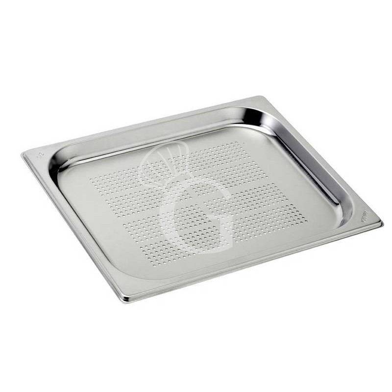 Cubeta perforada de acero inox GN1/2 L 325 mm x P 265 mm x H 20 mm