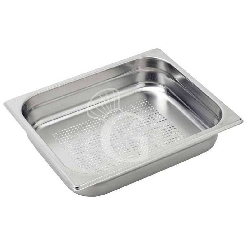 Cubeta perforada de acero inox GN1/2 L 325 mm x P 265 mm x H 65 mm