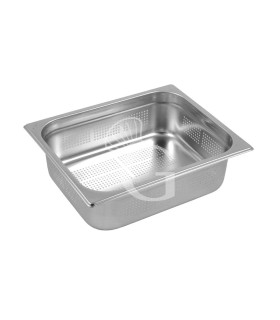 Cubeta perforada de acero inox GN 1/2 L 325 mm x P 265 mm x H 100 mm
