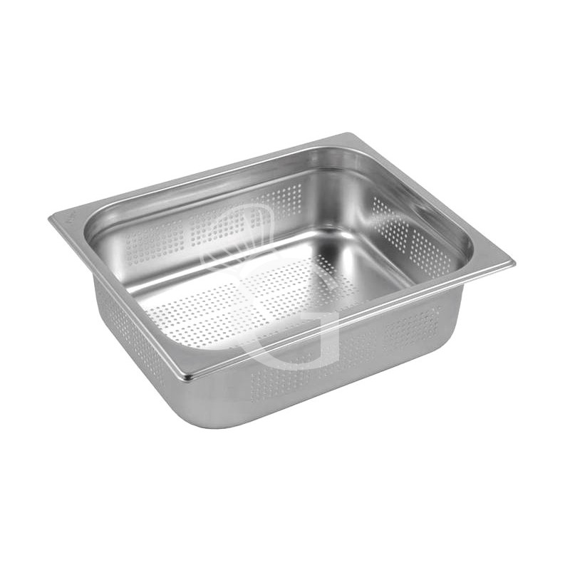 Cubeta perforada de acero inox GN 1/2 L 325 mm x P 265 mm x H 100 mm