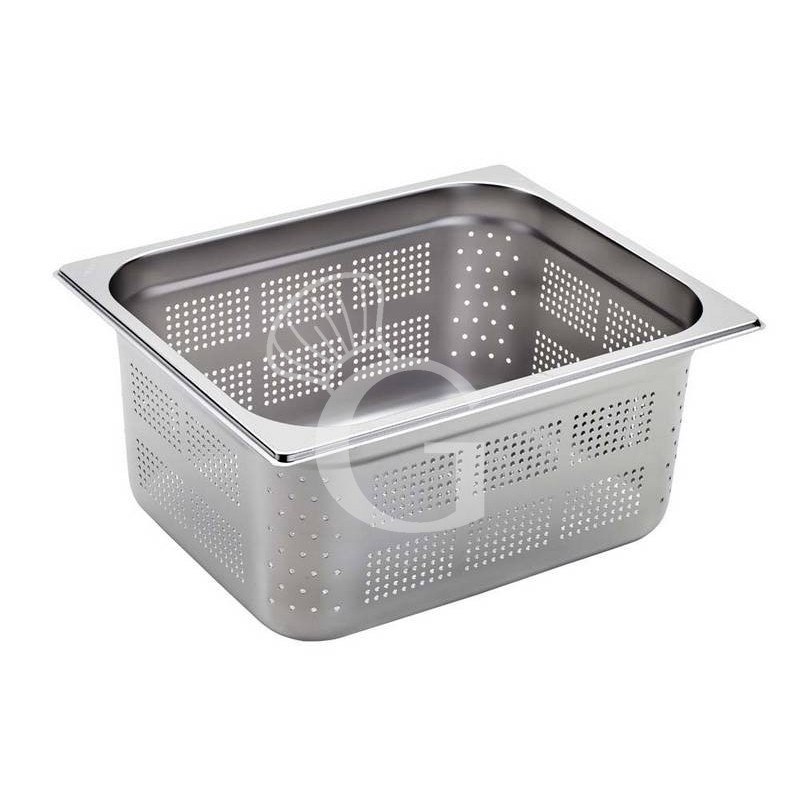 Cubeta perforada de acero inox GN 1/2 L 325 mm x P 265 mm x H 150 mm