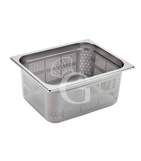 Cubeta perforada de acero inox GN 1/2 L 325 mm x P 265 mm x H 200 mm