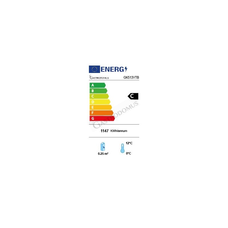 Vitrina Refrigerada para tapas 5 Cubetas GN1/3, 160 W, l 1295 mm x p 395 mm x h 375 mm