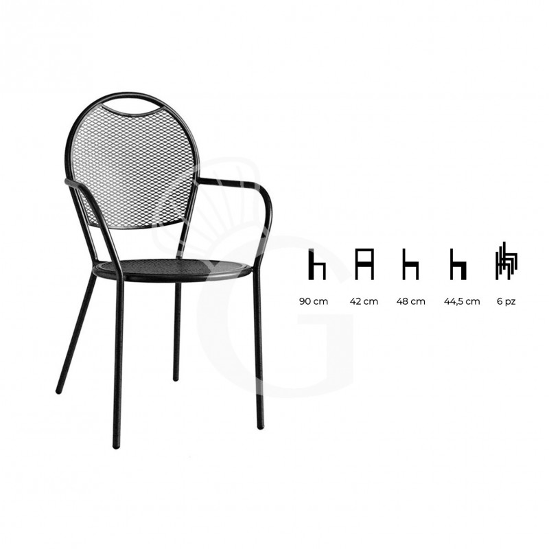 Silla Agile 2 de acero barnizado
