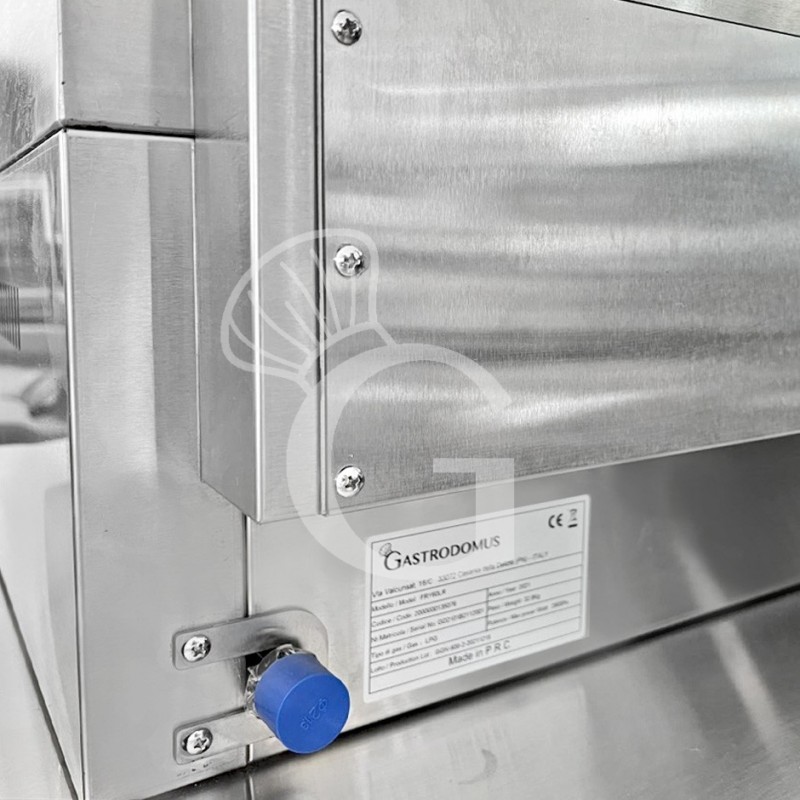 Fry Top de gas de sobremesa placa lisa y acanalada L 600 mm x P 570 mm x A 320 mm