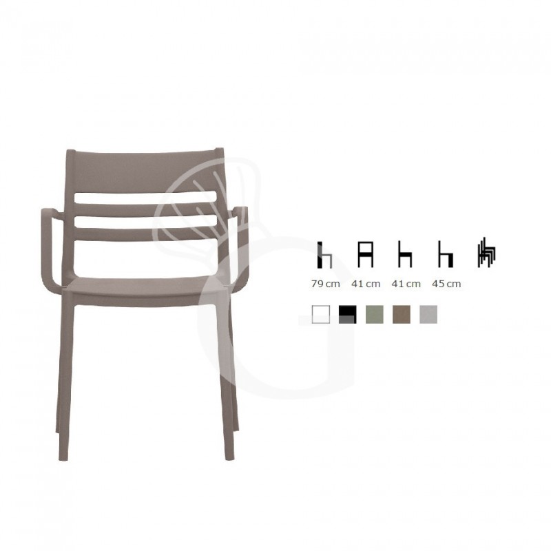 Silla de polipropileno con fibra de vidrio