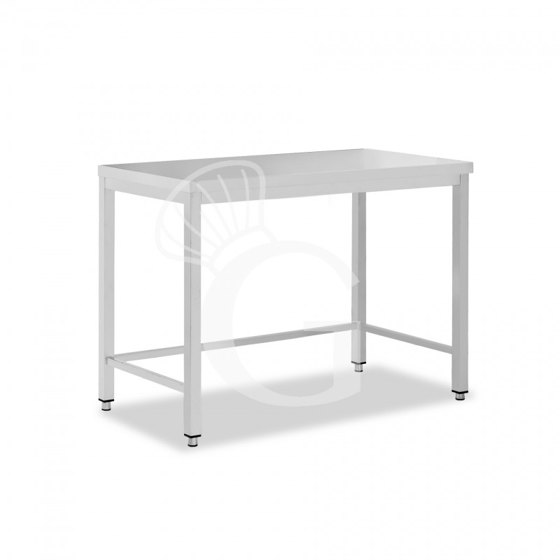 Mesa de acero inoxidable L 1100 mm x P 800 mm x A 850 mm