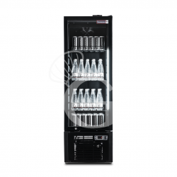 Frigo para bebidas ventilado 1 puerta 189 LT 2°C/+8°C color negro