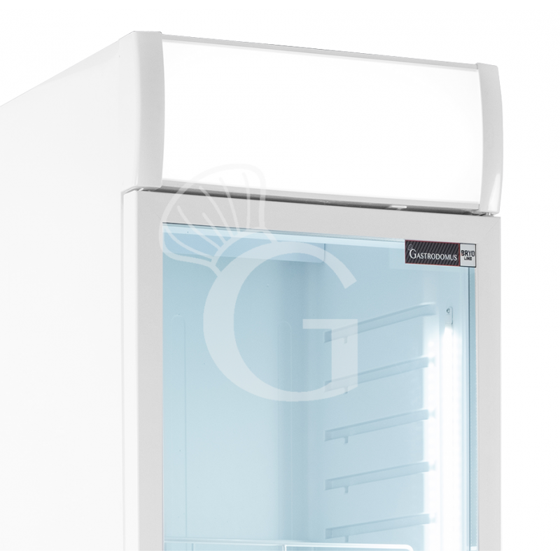 Frigo bebidas ventilado 1 puerta con luminoso 468 LT 2°C/+8°C color blanco