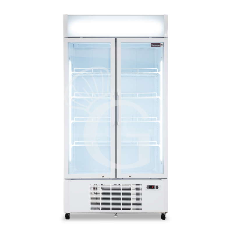 Frigo bebidas ventilado con 2 puertas con luminoso 736 LT 2°C/+8°C color blanco