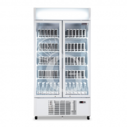 Frigo bebidas ventilado con 2 puertas con luminoso 736 LT 2°C/+8°C color blanco