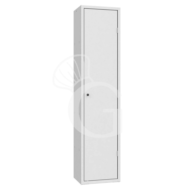 Armario escobero monobloc, color estándar RAL 7035