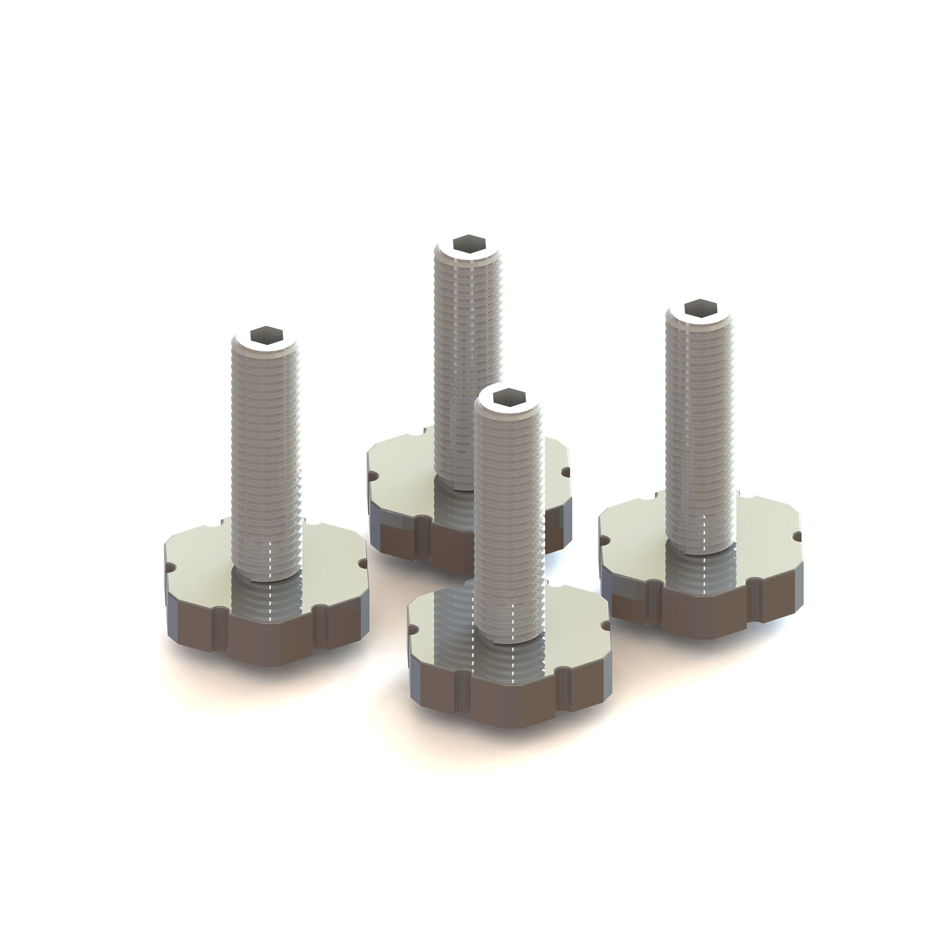 Kit 4 pies regulables