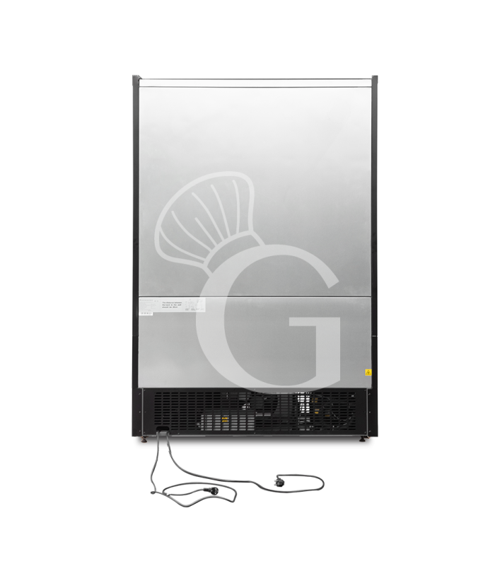 Trasera del expositor