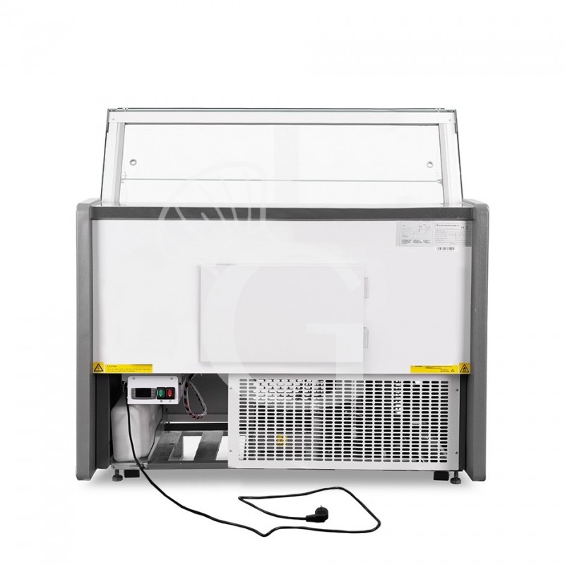 Detalle parte trasera de la vitrina