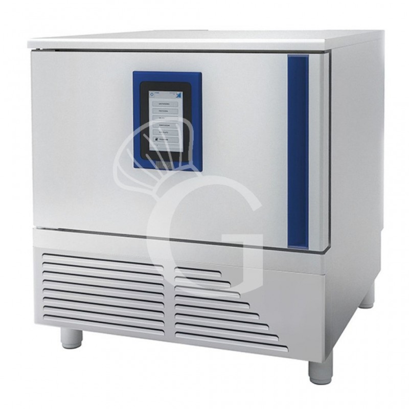 Abatidor de temperatura digital de acero inoxidable apto para helados - 5 bandejas o rejillas GN 1/1 o 600x400 mm, -18°/+3°C