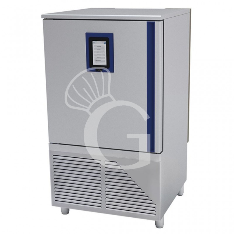 Abatidor de temperatura digital de acero inoxidable apto para helados - 10 bandejas o rejillas GN 1/1 o 600x400 mm, -18°/+3°C