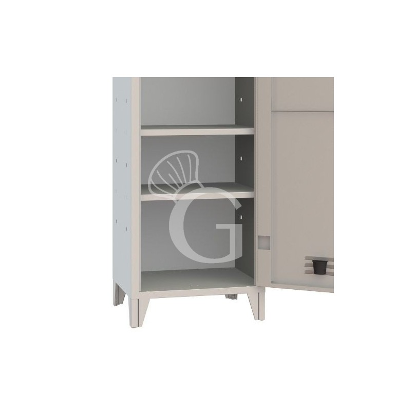 Kit 2 estantes metálicos L 600 x P 600 x H70 mm