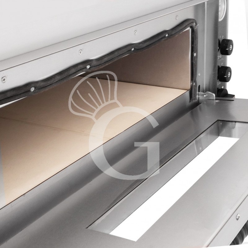 Horno eléctrico para 6 pizzas diámetro 350 mm 1 cámara control mecánico