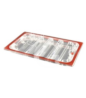Tapa en Tritan con junta GN1/1 dimensiones L 530 mm x P 325 mm