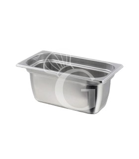 Cubeta de acero hermética para vacío GN 1/3 L 325 mm × P 176 mm × H 100 mm
