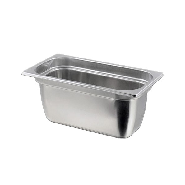 Cubeta de acero hermética para vacío GN 1/3 L 325 mm × P 176 mm × H 150 mm